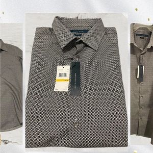 Perry Ellis Men’s Multiple Color Button Down Long Sleeve Dress Shirt